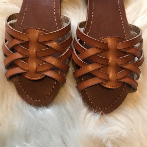 Mossimo Supply Co. Shoes - Tan Strappy Sandals Size 7